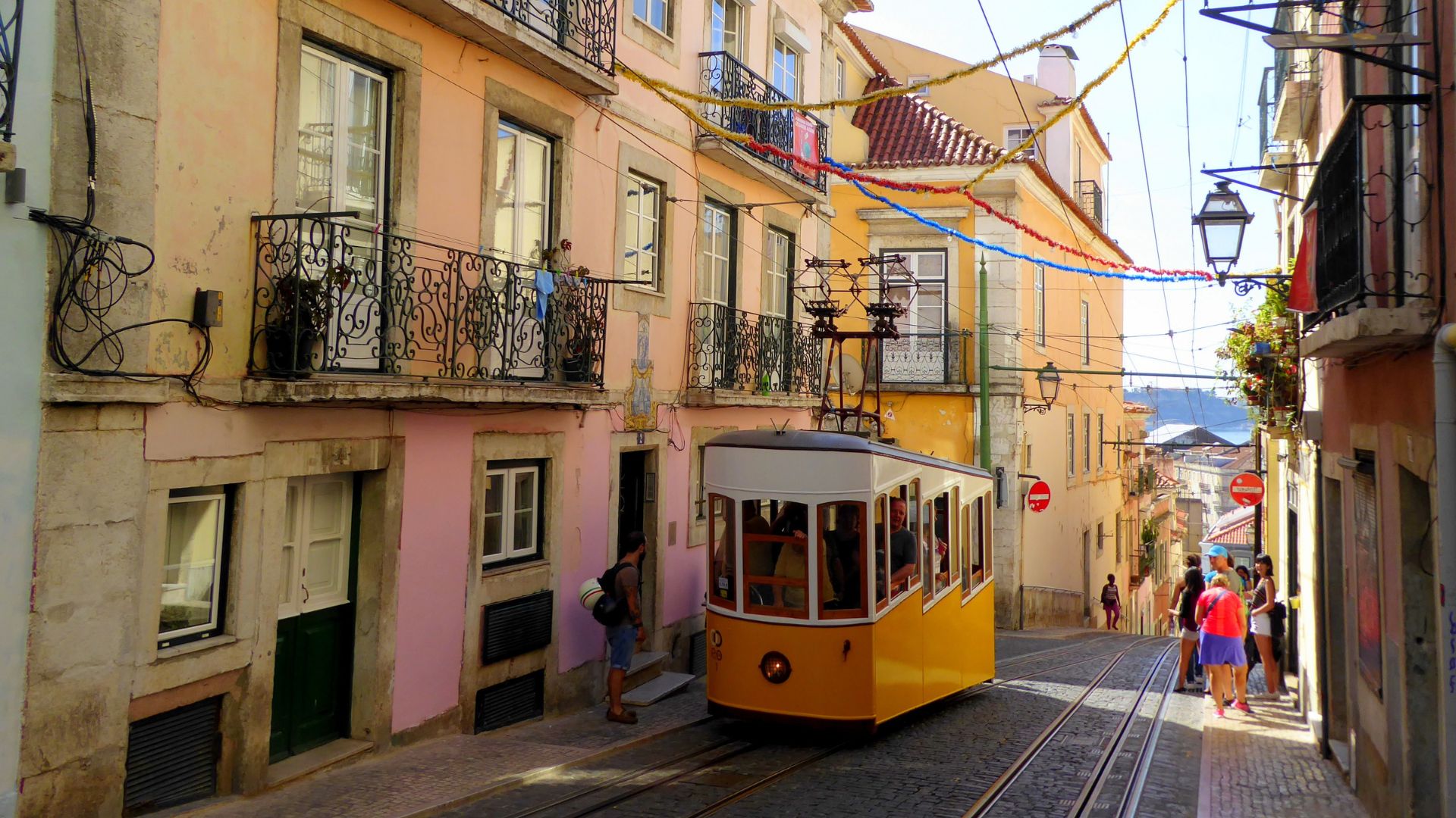 Tram 22 in Lisbon